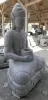 Product image 4 of the product “Seated Buddha in Thai style made of Riverstone, Holds a vessel in his hands, H. 154cm. ”